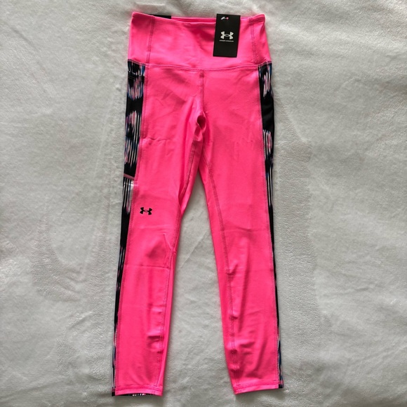 UNDER ARMOUR Compression High Rise Ankle Pink Legging--XS - Picture 2 of 15